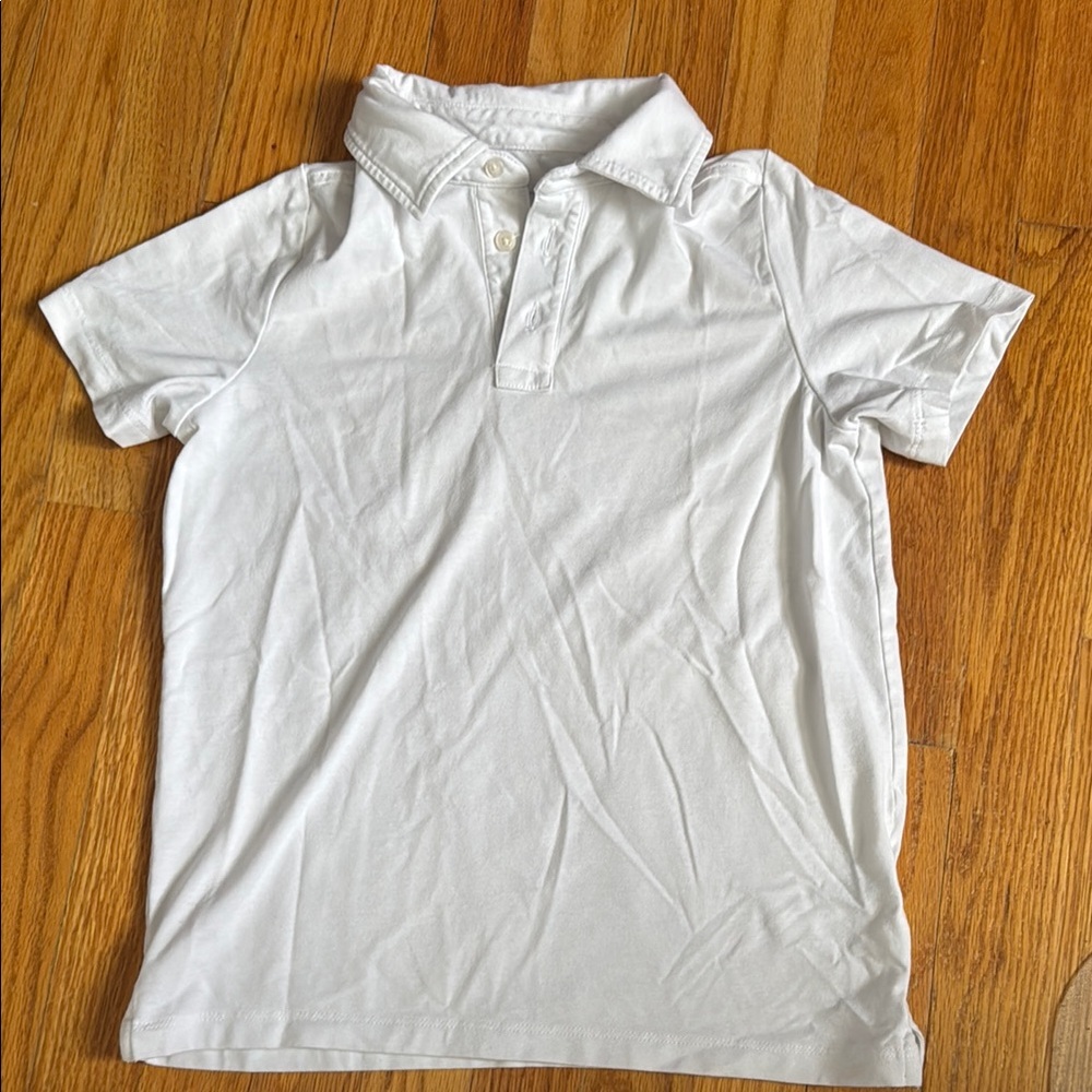 Vineyard Vines kids Classic White Polo Shirt size sm/8-10